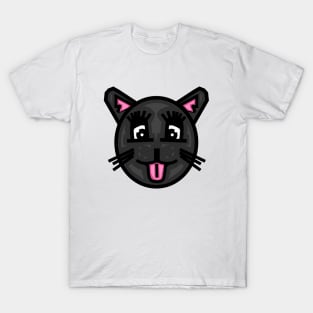 Black Female Kitten - Cute Cat T-Shirt